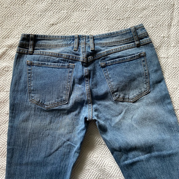 Brandy Melville low rise flares y2k trendy 90s baby split hem - Picture 7 of 7